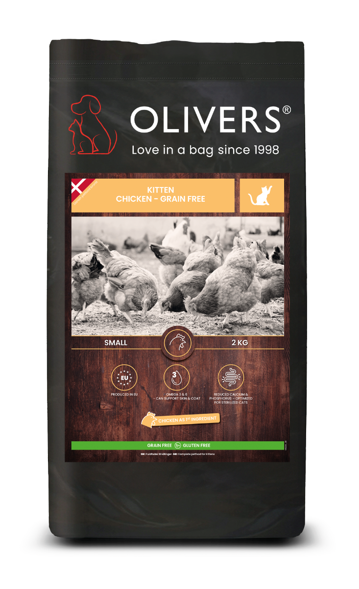 OLIVERS CHICKEN GRAIN FREE KITTEN 2KG