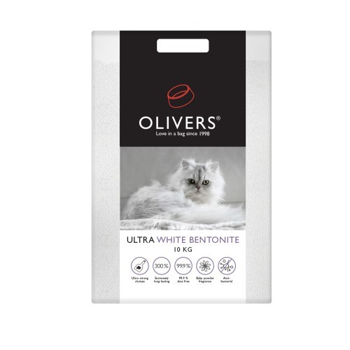 Ultra white bentonite kattegrus 10kg